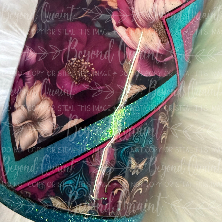 Teal Temptation 20oz Stainless Steel Tumbler