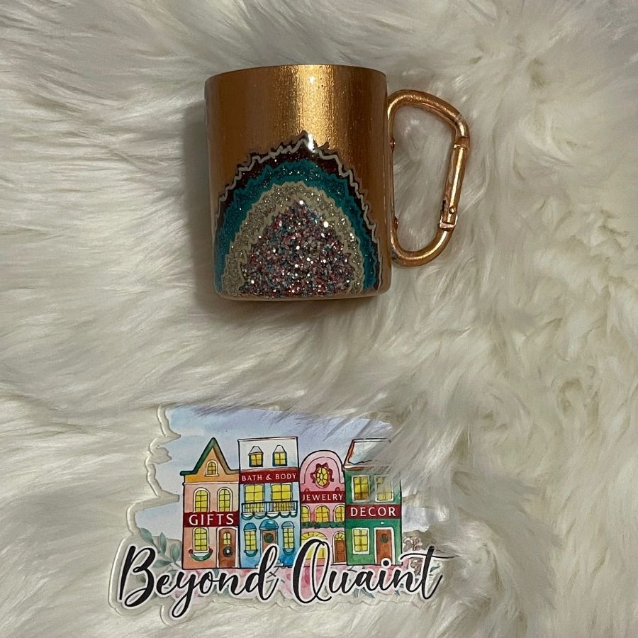 10 oz Custom Geode Camper Mug Stainless Steel Tumbler