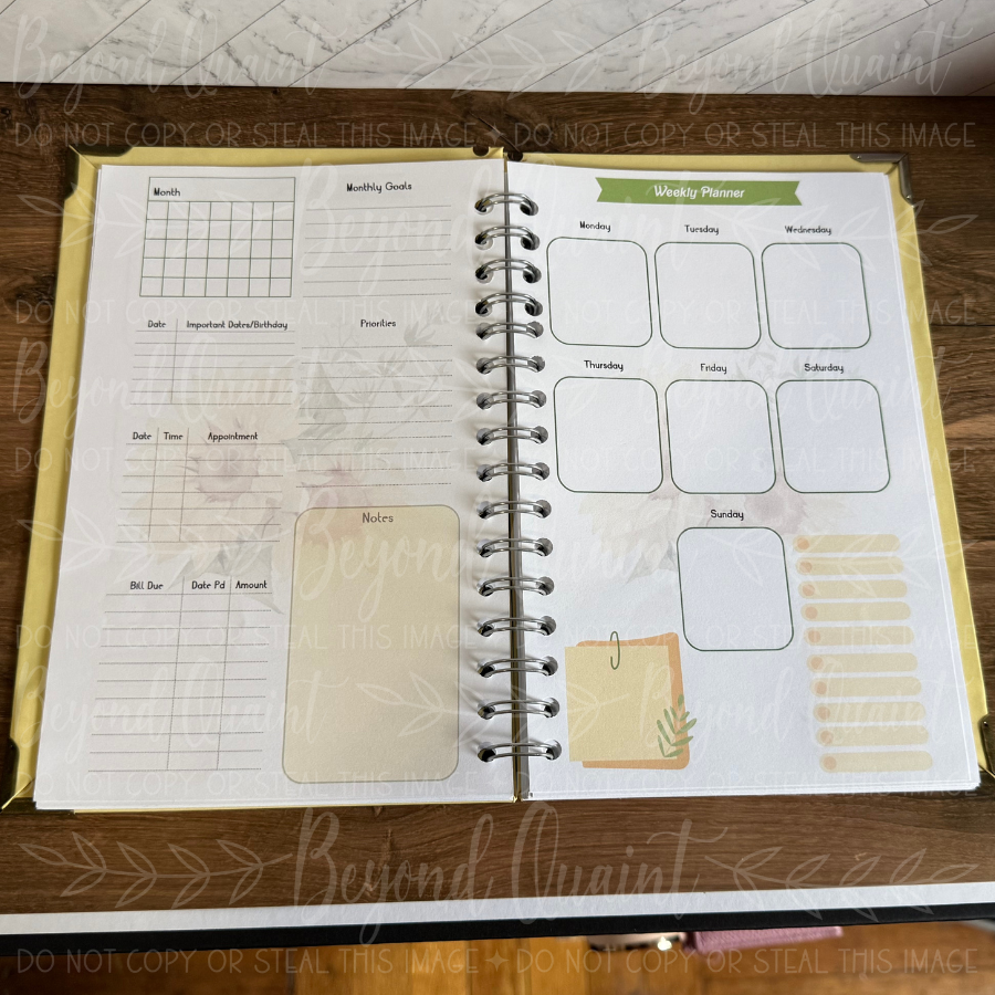 Master Your Moments | 6” × 9” Undated Weekly Planner