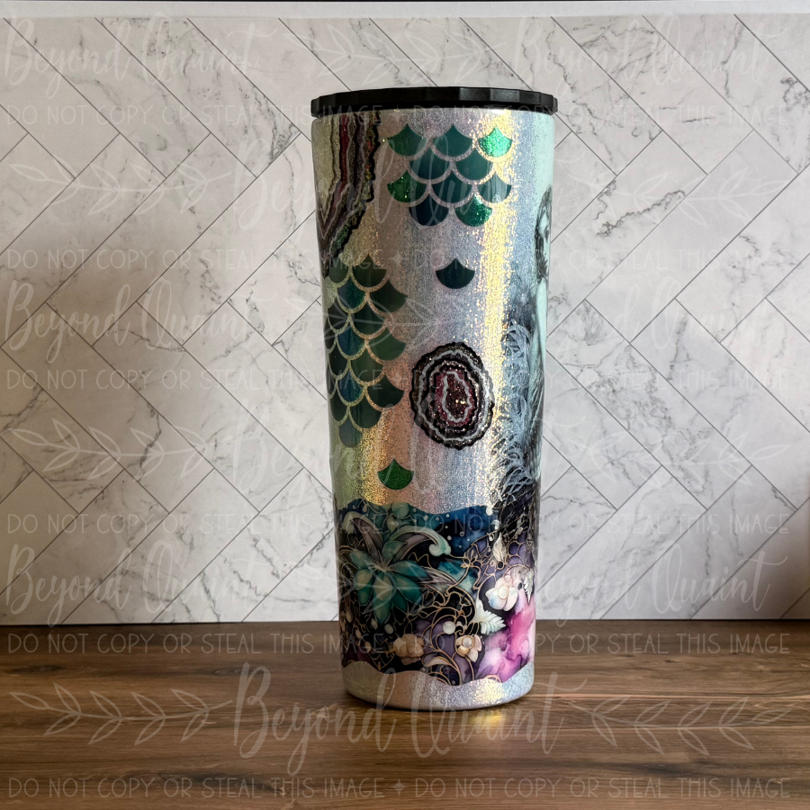 Mermaid Geodes 30oz Tapered Tumbler | Mermaid Collection