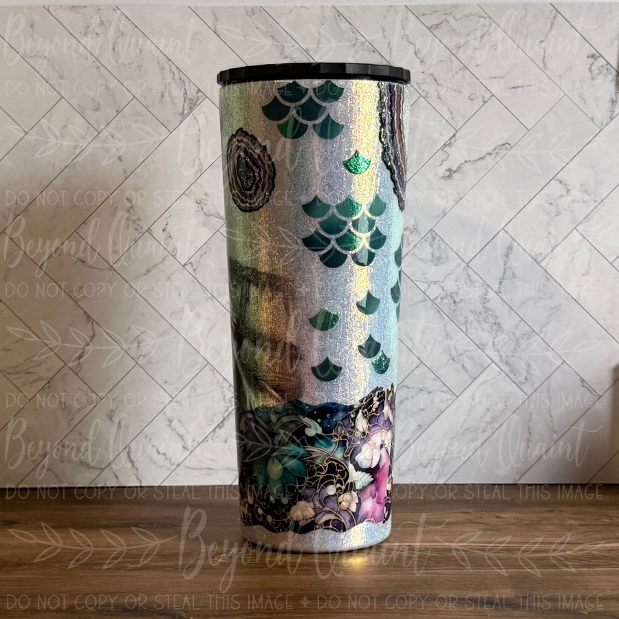 Mermaid Geodes 30oz Tapered Tumbler | Mermaid Collection