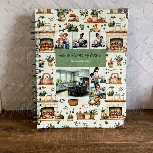 Generations of Flavor | 7” × 10” Family Cookbook & Recipe Journal