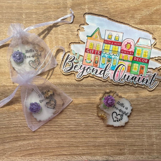 Mini Geode Shaped Resin Magnets (Set of 12)