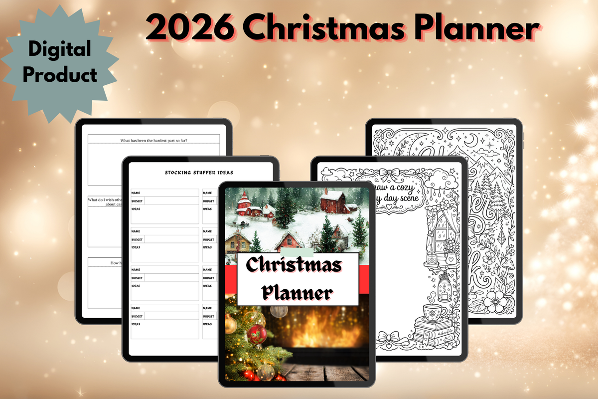 Christmas Planner [2026] Digital Download | October–December Holiday Organizer with Reusable Weekly & Daily Pages